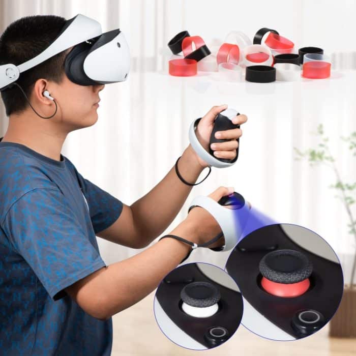 12 Paar Silikon-Joystick-Schutzhüllen für Steam Deck / PS4 / PS5 / Switch / Xbox – Bild 2