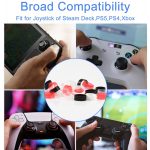 12 Paar Silikon-Joystick-Schutzhüllen für Steam Deck / PS4 / PS5 / Switch / Xbox – Bild 7