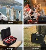 DEVASO für Switch/OLED IP67 wasserdichte Aufbewahrungstasche Hartschalentasche, Black+Shoulder Strap – Bild 10