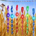 30cm Laser Vogelabwehr Spirale Wind Reflektierende Stick Obstgarten Balkon Garten Dekoration, 10pcs / Set, 12pcs / Set – Bild 9