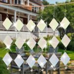 Balkon Laser Reflektierende Vogel Repeller Garten Dekoration Vogel Abweisend Band, Diamond Shape – Bild 2