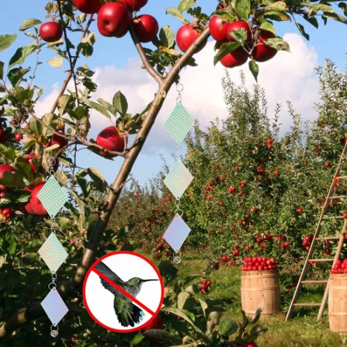 Balkon Laser Reflektierende Vogel Repeller Garten Dekoration Vogel Abweisend Band, Diamond Shape – Bild 9