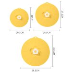 Niedliche Blume Silikon Frische Deckel Küche Haushalt Lebensmittel Staubdicht Abdeckung, Small, Medium, Large – Bild 3