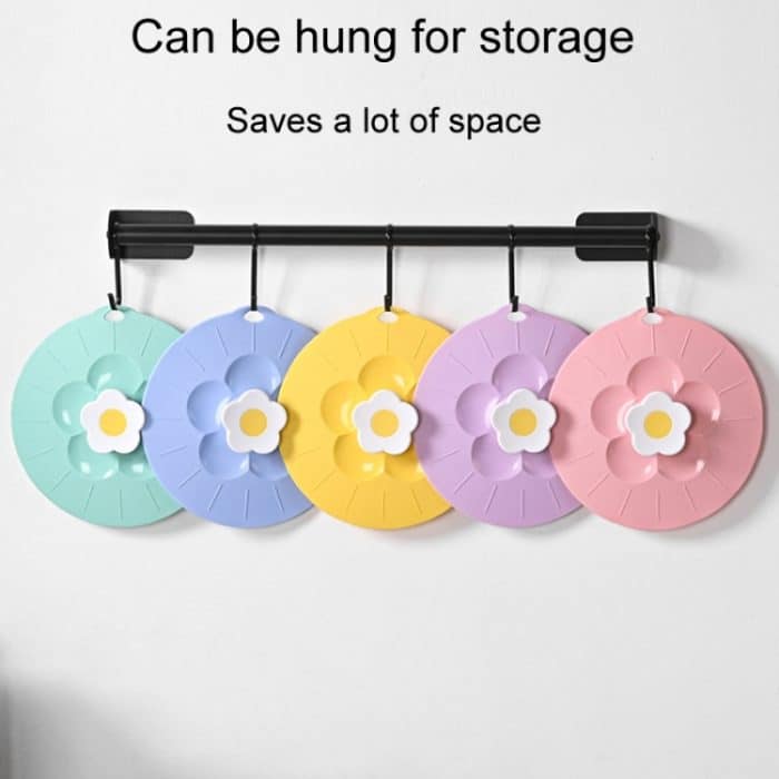 Niedliche Blume Silikon Frische Deckel Küche Haushalt Lebensmittel Staubdicht Abdeckung, Small, Medium, Large – Bild 9