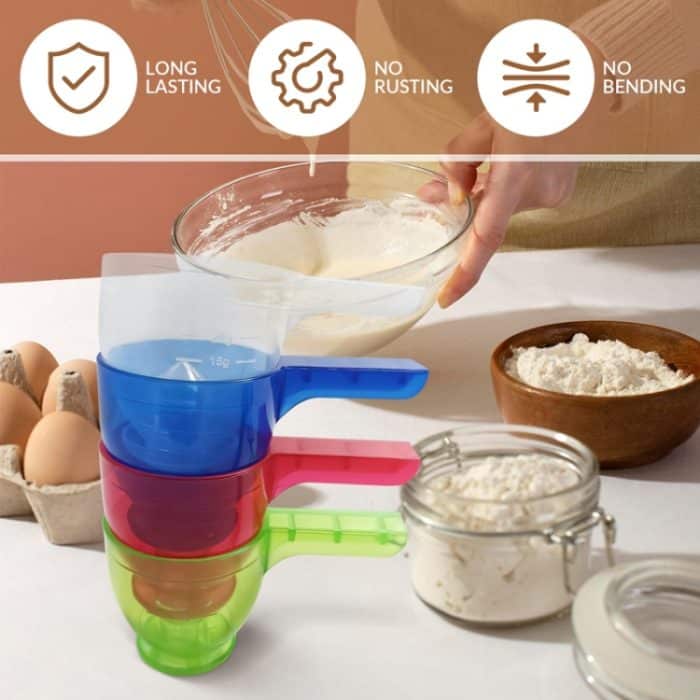 Praktischer Messlöffel, überlaufsicherer Trichter, multifunktionaler Wasserflaschenlöffel – Bild 5