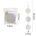 Vogelabwehr für den Garten, dekoratives rundes hängendes Laser-Reflexstück – Bild 3