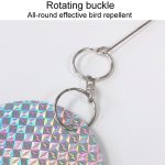 Vogelabwehr für den Garten, dekoratives rundes hängendes Laser-Reflexstück – Bild 4