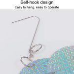 Vogelabwehr für den Garten, dekoratives rundes hängendes Laser-Reflexstück – Bild 6