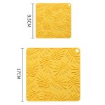 Wärmeisolierende Silikonmatte für den Haushalt, quadratisch, für die Küche, hochtemperaturbeständig, zum Backen, Tischset, 9.5cm, 17cm – Bild 3
