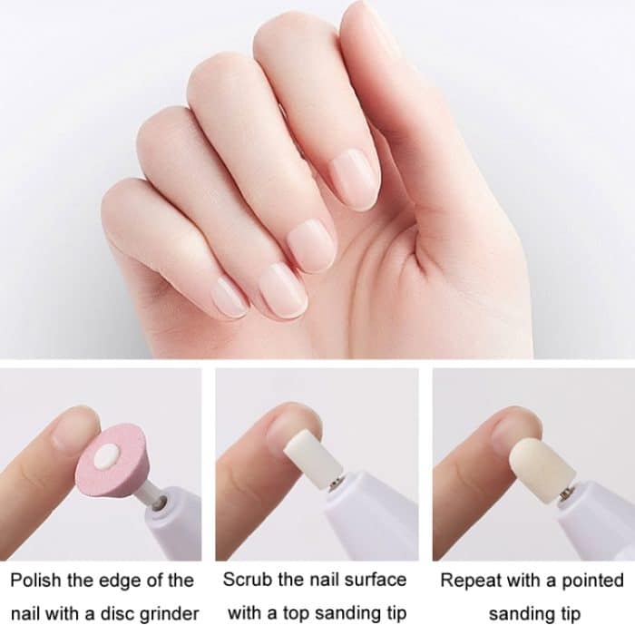 Maniküre Schleifen Köpfe Set Nagel Polierer Zubehör Nagel Werkzeuge, A138-1, A138-2 – Bild 6