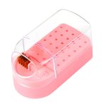 30 Löcher Nail Art Bohrer Aufbewahrungsbox staubdichtes Display Rack mit Reinigungsbürste