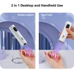 Mini UV-Nagellampe mit Ständer, Hand-Schnellhärtungslampe mit Silikon-Stampfer-Nageltrockner – Bild 4
