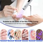 Mini UV-Nagellampe mit Ständer, Hand-Schnellhärtungslampe mit Silikon-Stampfer-Nageltrockner – Bild 7