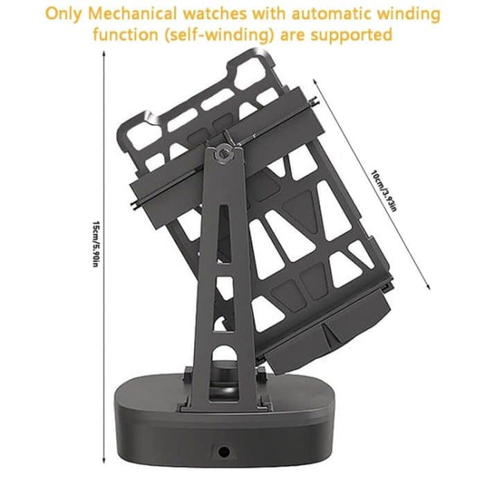 Automatischer Uhrenbeweger, Aufbewahrungsständer, mechanischer Uhrenbeweger, leiser Rotomat, USB Plug Version, Rechargeable Timer Version – Bild 3
