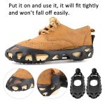 30-Punkt-Stollen Steigeisen Spikes zum Gehen, Joggen, Wandern, Bergsteigen Eis Schnee Griffe, S, M, L, XL – Bild 6