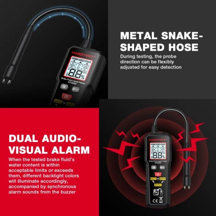 HABOTEST Feuchtigkeitstester für Bremsflüssigkeiten von Autos und Motorrädern – Bild 7