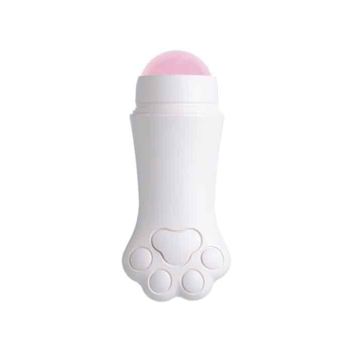 Natürliches Rosenquarz-Gesichtsöl-Absorptionsroller aus Vulkangestein, Gesichtshautreparatur-Reinigungsmassagegerät – Bild 1