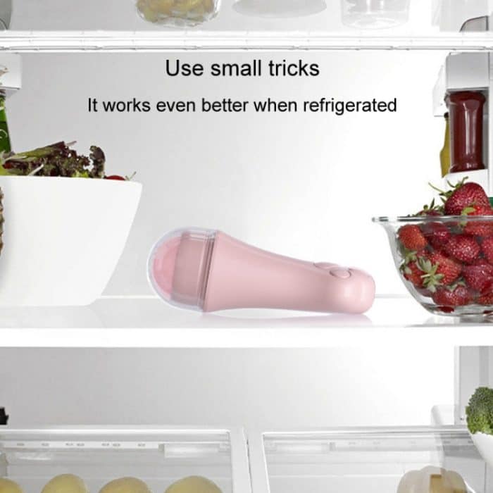 Natürliches Rosenquarz-Gesichtsöl-Absorptionsroller aus Vulkangestein, Gesichtshautreparatur-Reinigungsmassagegerät – Bild 9