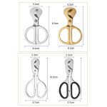 Tragbarer Pillenteiler aus Edelstahl, Schere zum Dosieren von Zigarren, Oval Handle, Oval Handle+Silicone Case, Round Handle Silver, Round Hanlde Gold – Bild 3