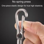 Titanlegierung Auto Schlüsselanhänger Multifunktionaler einfacher Verlustschutz Gürtel Charm Ring, Classic Model, Upgrade Model – Bild 5