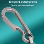 Titanlegierung Auto Schlüsselanhänger Multifunktionaler einfacher Verlustschutz Gürtel Charm Ring, Classic Model, Upgrade Model – Bild 6