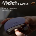 CH-705 2-in-1 Multifunktions-Nagelschleifer mit Licht Kinder-Einklemmschutz-Nagelknipser – Bild 8