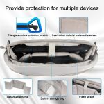 DEVASO Handheld Universal Aufbewahrungstasche Umhängetasche, Silver Enlarge – Bild 8