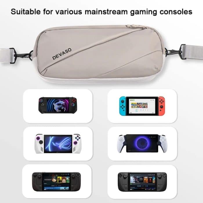 DEVASO Handheld Universal Aufbewahrungstasche Umhängetasche, Silver Enlarge – Bild 9