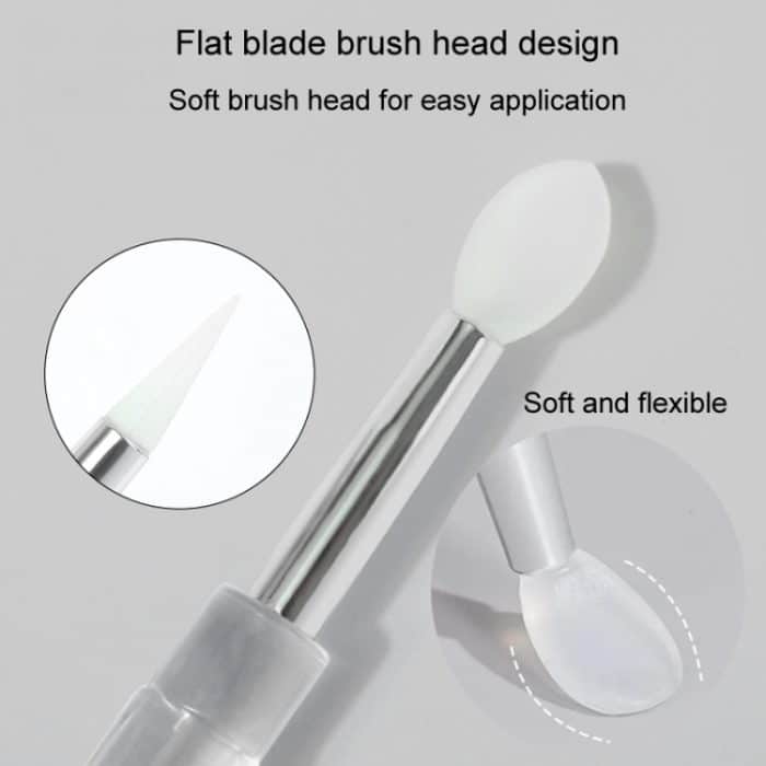 Nail Art Silikon-Applikator-Sticks Mehrzweck-Tupfer-Glitzer-Lidschatten-Pinsel zum Auftragen von Maniküre-Werkzeug, 2pcs – Bild 6