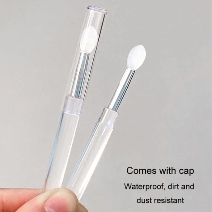 Nail Art Silikon-Applikator-Sticks Mehrzweck-Tupfer-Glitzer-Lidschatten-Pinsel zum Auftragen von Maniküre-Werkzeug, 2pcs – Bild 8