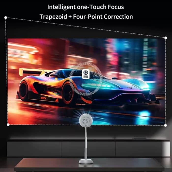 TS-6 Android 11 WiFi6 4K Mini-Projektor mit verstecktem Lift und Gimbal, US Plug, EU Plug, UK Plug, AU Plug – Bild 8
