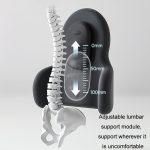 Multifunktionale, verstellbare Lordosenstütze aus Memory-Schaum fürs Auto, Classic Black, Classic Gray, Classic Coffee, Classic Dark Blue, Classic Orange, Classic Pink, Classic Rose Red – Bild 4