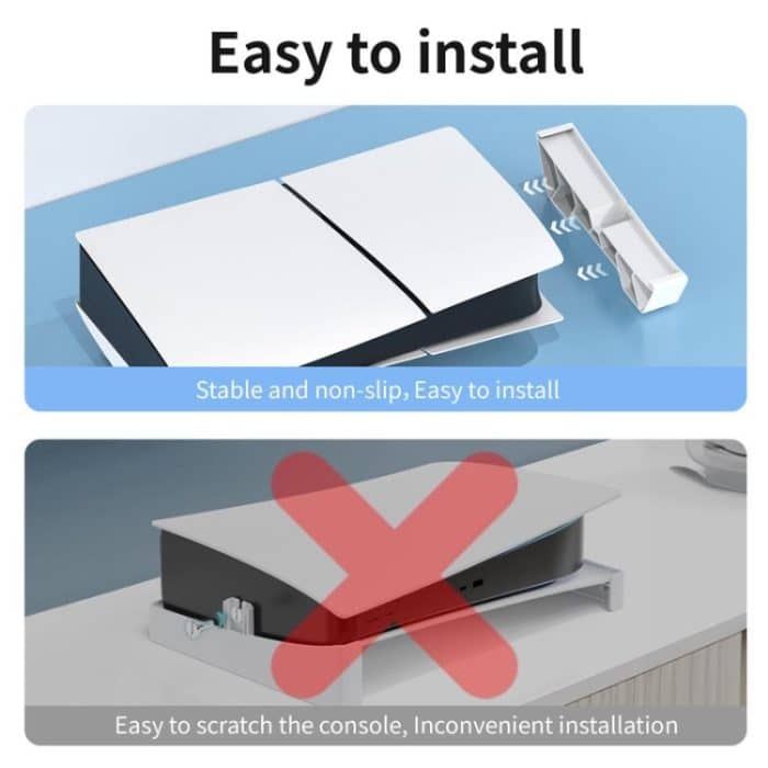 Für PS5 Slim STARTRC GAMES Basis Horizontale Platzierung Halterung Spielkonsole Horizontale Feste Kühlbasis – Bild 5
