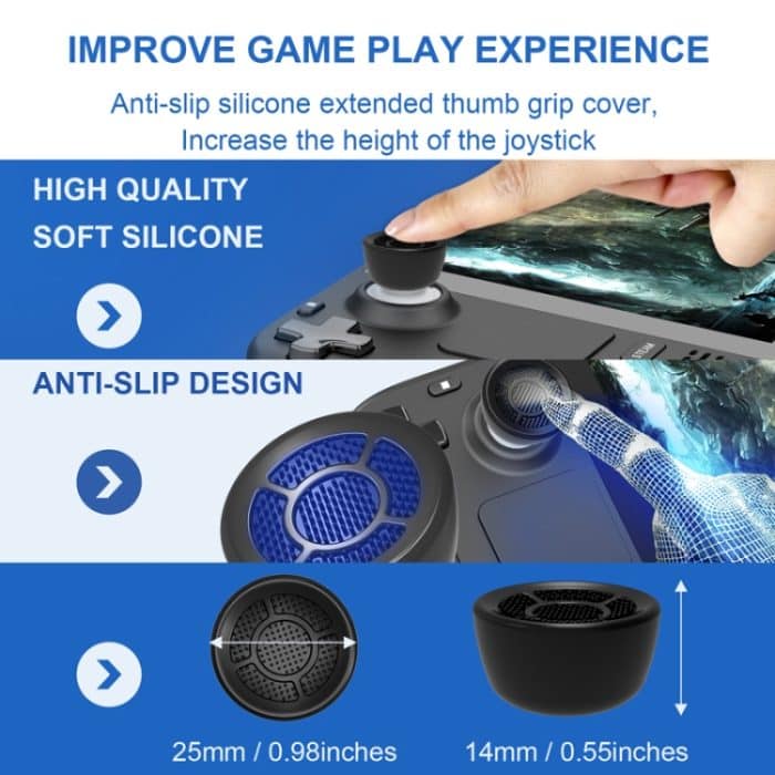 Game Console Booster Rocker Cap Rutschfeste, schweißfeste Schutzhülle, Universal – Bild 3