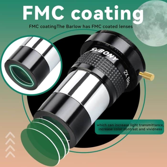 SVBONY SV137 1,25 Zoll 2X Lupe M42 Schraubversion mit T-Port – Bild 2