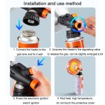 Outdoor Camping Heizung Mini Tragbare Gas Heizung Brenner Angeln Gas Kamin – Bild 11