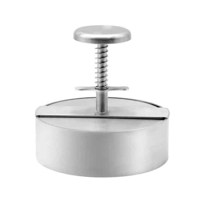 304 Edelstahl Burger Presse Küche Hackbraten Form, 14cm Large – Bild 1