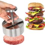 304 Edelstahl Burger Presse Küche Hackbraten Form, 14cm Large – Bild 2