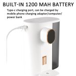 600 ml automatischer Mundwasserspender, 4 Stufen, quantitativ, mit 2 Bechern, S9 White, S9 Navy Blue – Bild 7