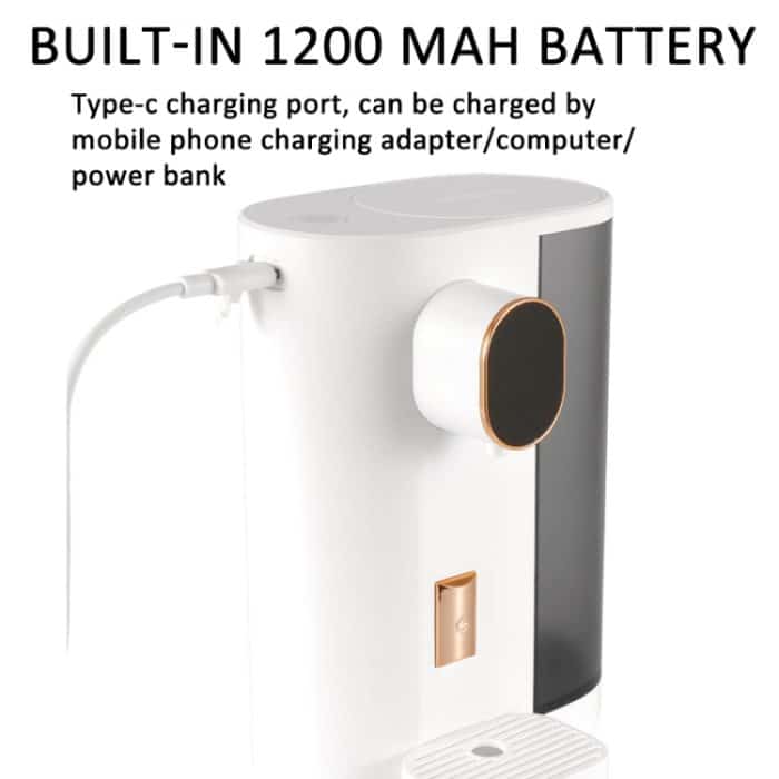 600 ml automatischer Mundwasserspender, 4 Stufen, quantitativ, mit 2 Bechern, S9 White, S9 Navy Blue – Bild 7