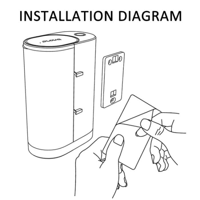600 ml automatischer Mundwasserspender, 4 Stufen, quantitativ, mit 2 Bechern, S9 White, S9 Navy Blue – Bild 9