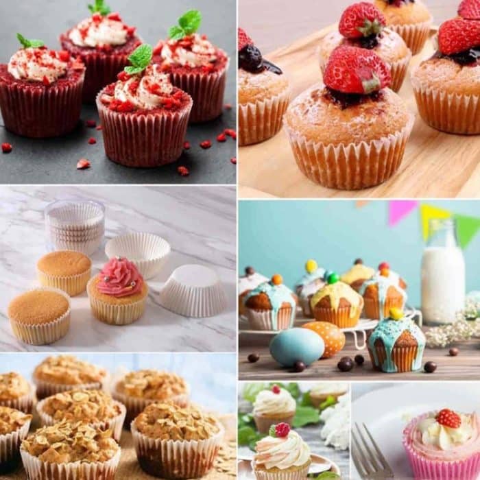 100 teile/schachtel Backutensilien Kuchen Papier Tassen Muffins Papier Cupcake Wrapper Öl-proof Schokolade Kuchen Tablett – Bild 7