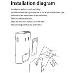 540 ml automatischer Mundwasserspender, 3 Stufen, quantitativ, mit 2 magnetischen Bechern, S7 White, S7 Black – Bild 9