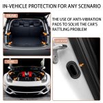 10 stücke Auto Tür Stoßdämpfende Kissen Pad Vergrößert Sound-Proof Silikon Pad – Bild 6