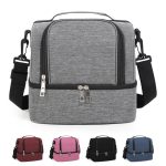Doppellagige Outdoor-Frischkühltasche Mama-Flaschentasche Tragbare isolierte Lunchtasche – Bild 2