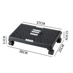 Massage-Fußstütze, Fußstütze für unter den Schreibtisch, mit 360-Grad-Lenkrollen, Casters Black – Bild 8