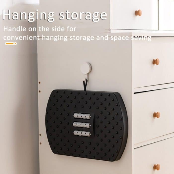 Mini Halbkreisförmige 180 Grad Schaukel Fußhocker Massage Fußstütze Mit Griff, Semicircular Black – Bild 4