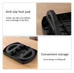 Mini Halbkreisförmige 180 Grad Schaukel Fußhocker Massage Fußstütze Mit Griff, Semicircular Black – Bild 6