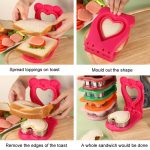 Love Sandwich-Versiegelungsform, Haushalts-DIY-Backutensilien – Bild 7
