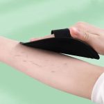 Badepeelings - Peeling für abgestorbene Hautzellen - rundes Badetuch, 3pcs Rough Texture Finger Model – Bild 2